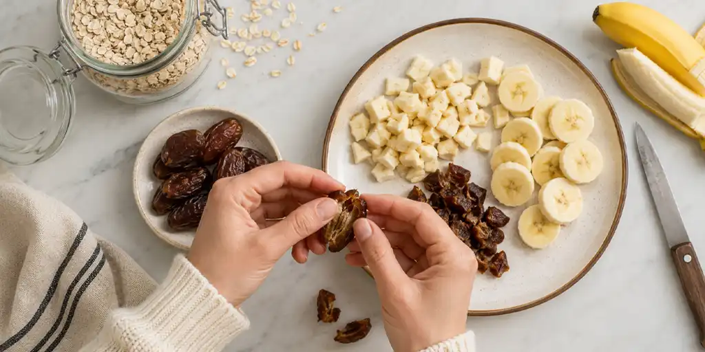 breakfast with banana and dates oab 10