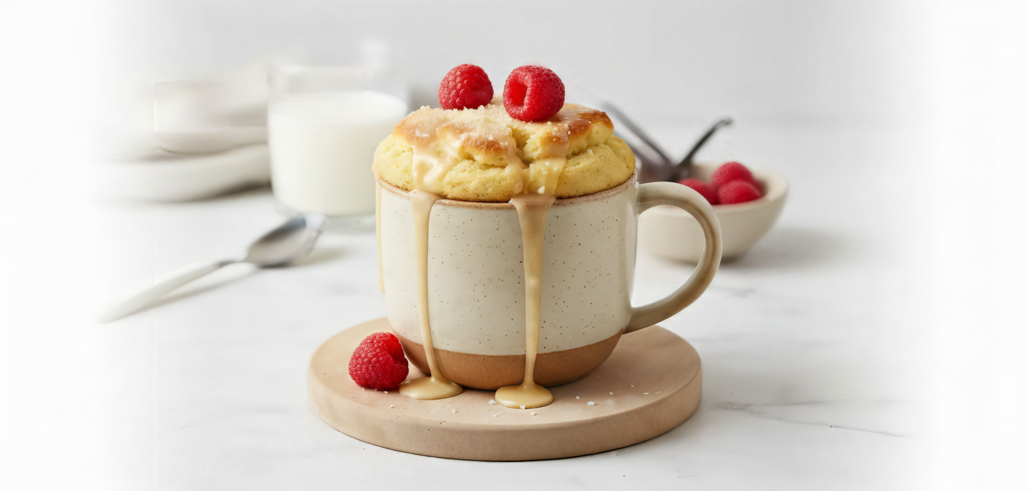 کیک فنجانی موز و سیب با کینوا OAB