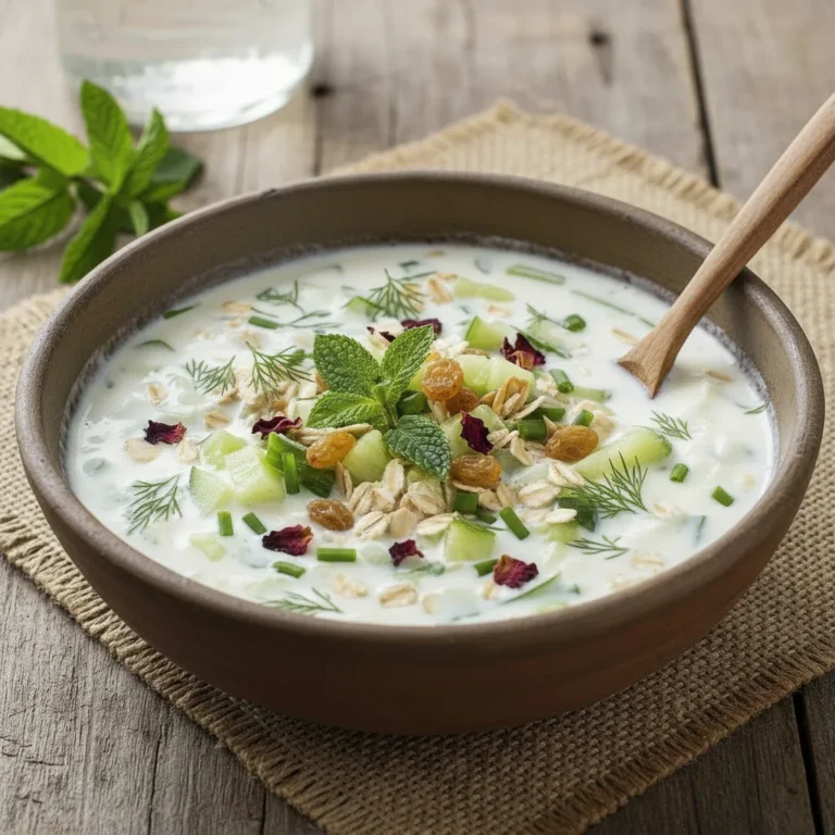 آب دوغ خیار با جو دوسر پرک OAB