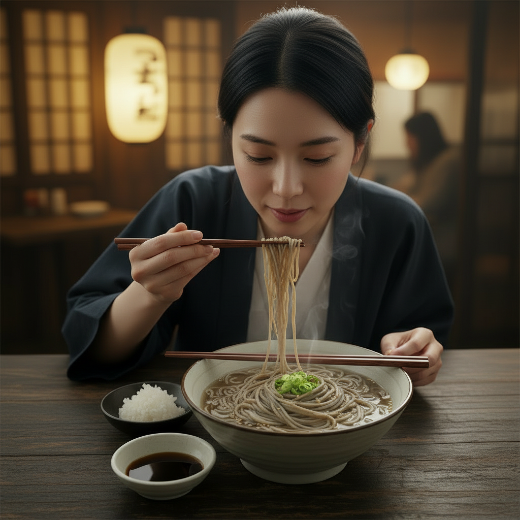 سوبا یا نودل ژاپنی با آرد گندم سیاه OAB