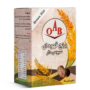 برنج قهوه ای سبوس دار ۷۰۰ گرمی OAB