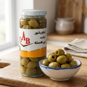 زیتون شور درشت بی هسته ۵۰۰ گرمی