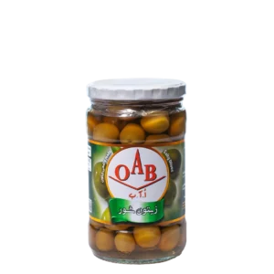 زیتون شور با هسته کم نمک ۷۰۰ گرمی OAB