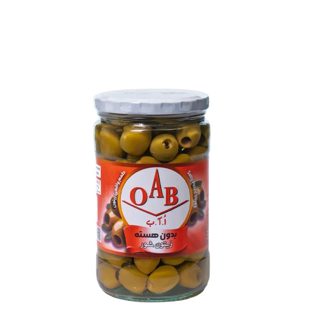 زیتون شور بدون هسته کم نمک ۷۰۰ گرمی