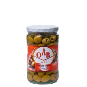 زیتون شور بدون هسته کم نمک ۷۰۰ گرمی OAB