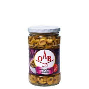 زیتون شور اسلایس شده کم نمک ۷۰۰ گرمی OAB