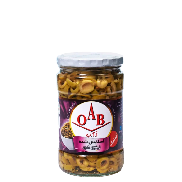 زیتون شور اسلایس شده کم نمک ۷۰۰ گرمی