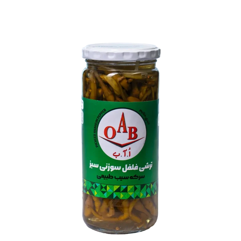 ترشی فلفل سوزنی سبز ۵۰۰ گرمی