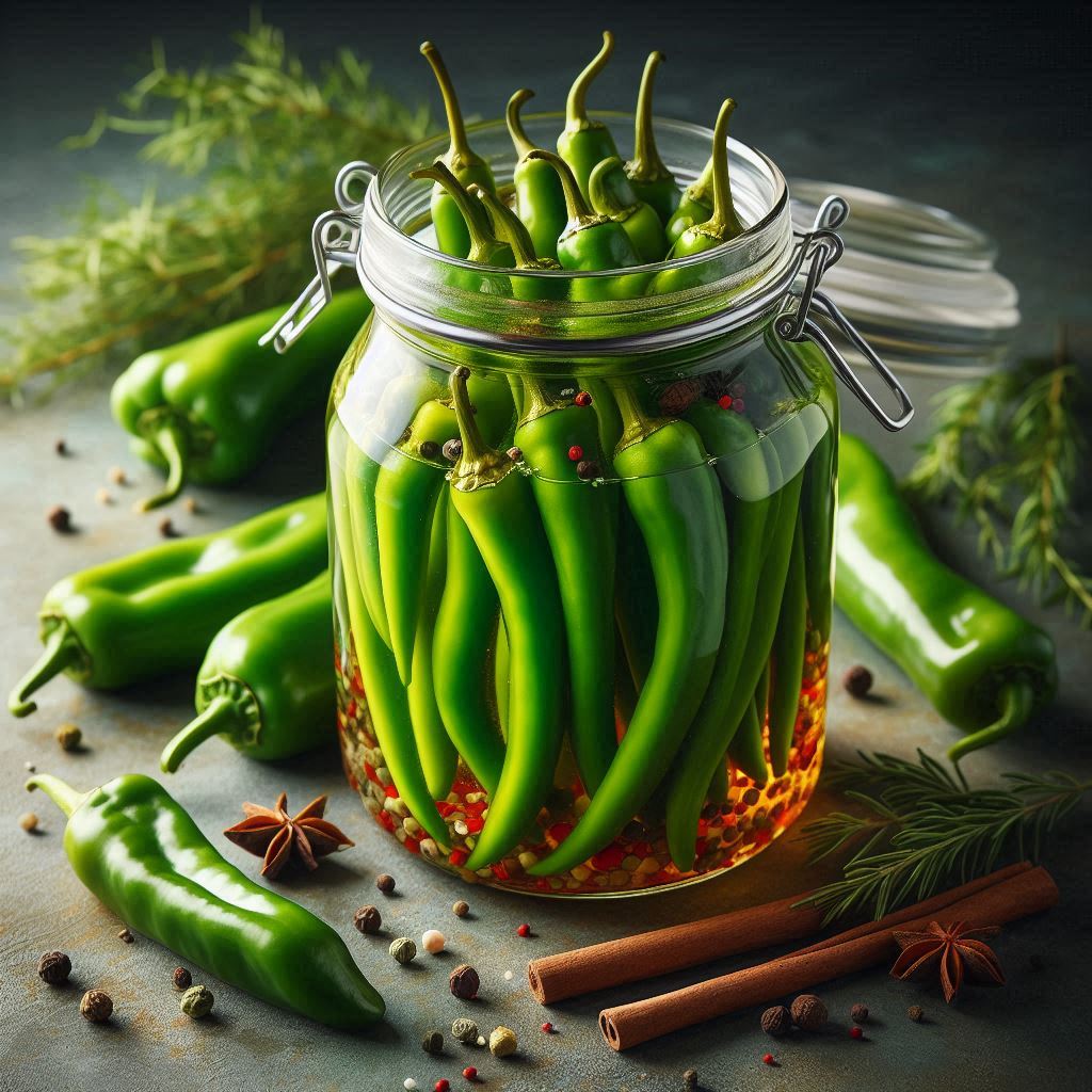 ترشی فلفل سوزنی سبز OAB