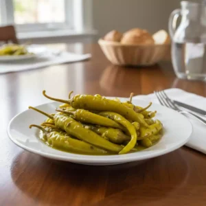 ترشی فلفل سوزنی سبز ۵۰۰ گرمی