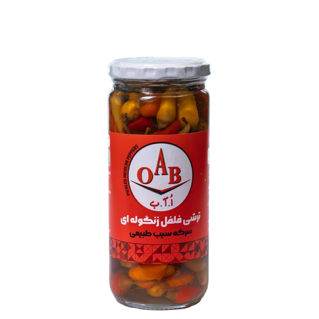 ترشی فلفل زنگوله ای ۵۰۰ گرمی