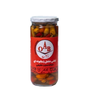 ترشی فلفل زنگوله ای ۵۰۰ گرمی OAB