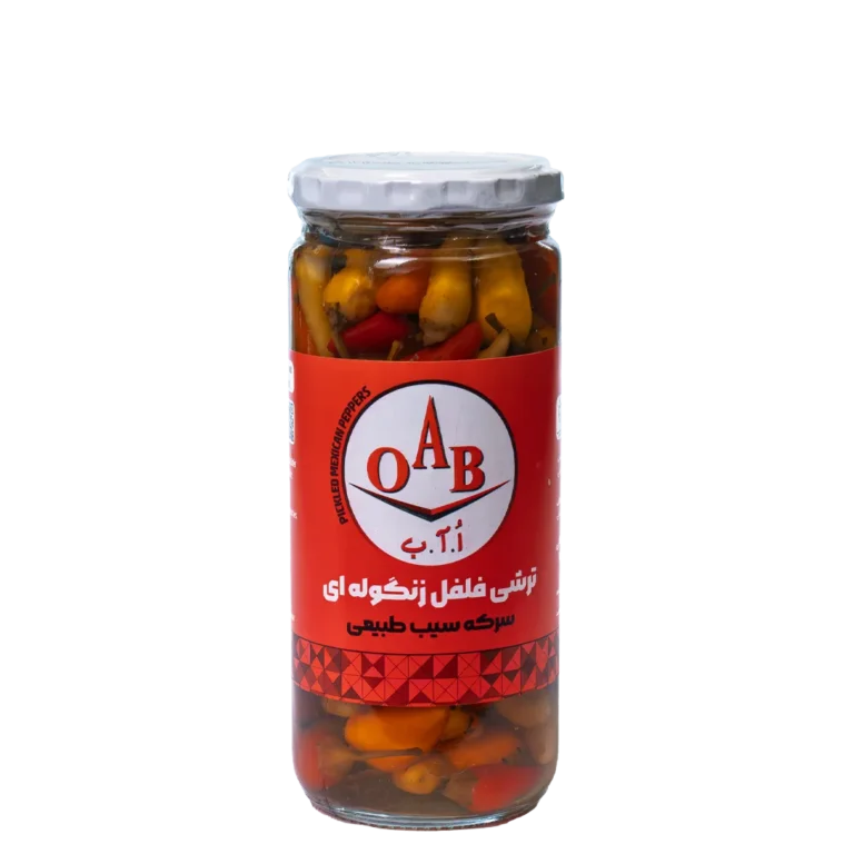 ترشی فلفل زنگوله ای ۵۰۰ گرمی