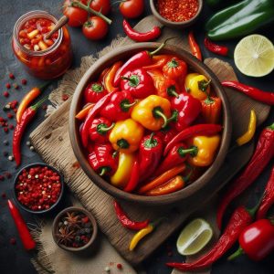 ترشی فلفل زنگوله ای 500 گرمی