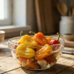 ترشی فلفل زنگوله ای ۵۰۰ گرمی