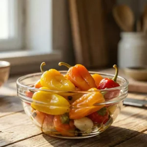 ترشی فلفل زنگوله ای ۵۰۰ گرمی