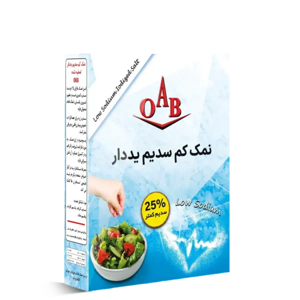 نمک کم سدیم یددار ۴۰۰ گرمی OAB