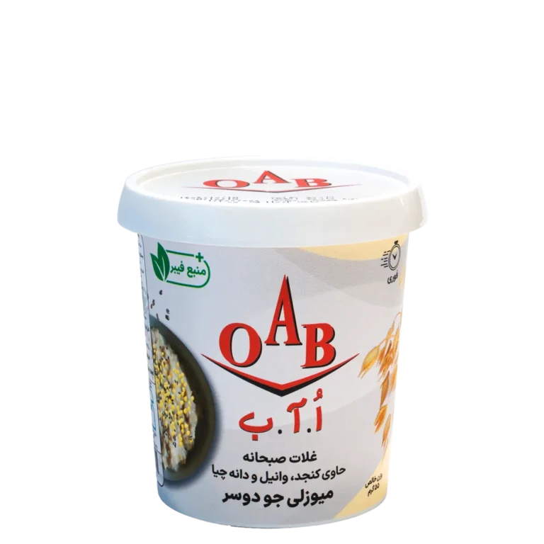 میوزلی جو دوسر با کنجد و وانیل ۵۵ گرمی میوزلی جو دوسر با کنجد و وانیل ۵۵ گرمی