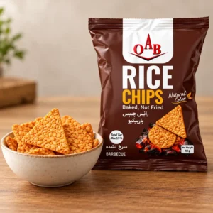 رایس چیپس باربیکیو OAB (سالم و سرخ نشده)