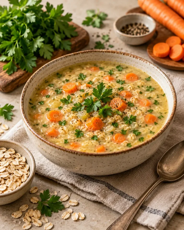 oat soup with carrots