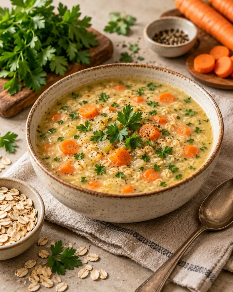 oat soup with carrots