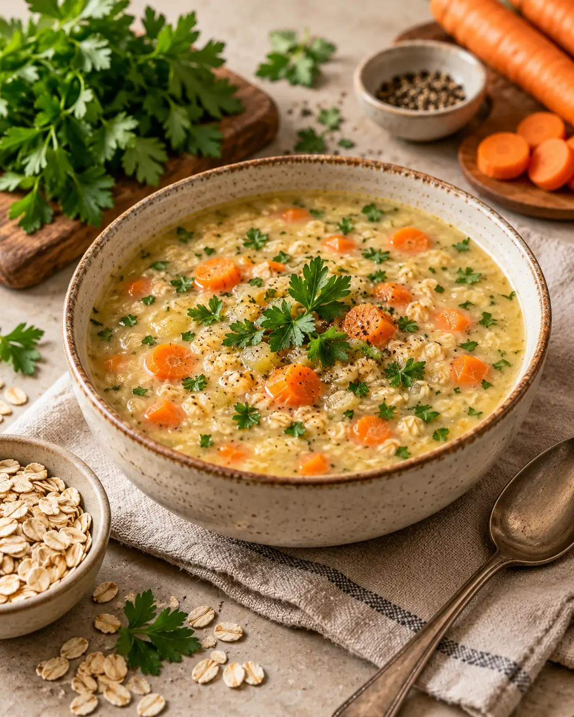 oat soup with carrots