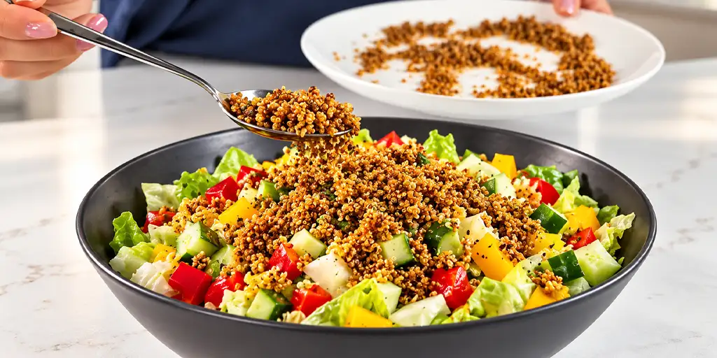 quinoa salad with lettuce 9 oab